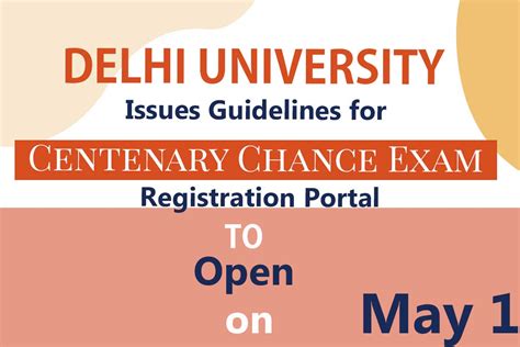du centenary chance result|DU issues guidelines for 'centenary chance' exam; registration portal.
